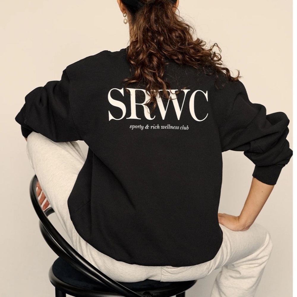 Sporty & Rich black crewneck (sold out online) - Picture 2 of 10
